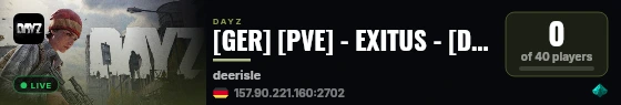[GER] [PVE] - EXITUS - [DEERISLE] live status badge