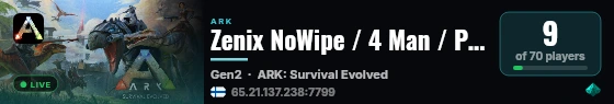 Zenix NoWipe / 4 Man / PvP / 15x / Genesis 2 - (v358.24) live status badge
