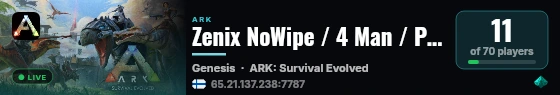 Zenix NoWipe / 4 Man / PvP / 15x / Genesis 1 - (v358.24) live status badge