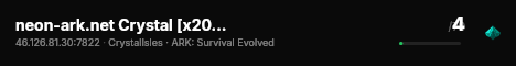 neon-ark.net Crystal [x20] - (v358.24) live status badge
