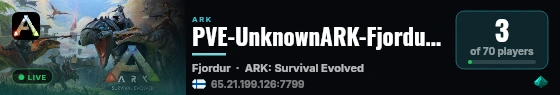 PVE-UnknownARK-Fjordur - (v358.24) live status badge