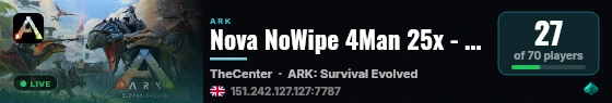 Nova NoWipe 4Man 25x - The Center - (v358.24) live status badge