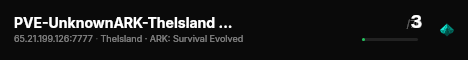 PVE-UnknownARK-TheIsland - (v358.24) live status badge