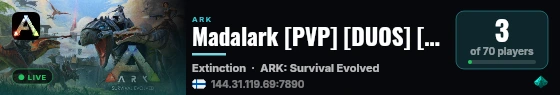 Madalark [PVP] [DUOS] [x25]  Extinction - (v358.24) live status badge