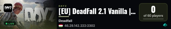 [EU] DeadFall 2.1 Vanilla | Casual Quest Adventures | LTS live status badge