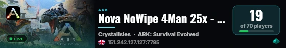 Nova NoWipe 4Man 25x - Crystal Isles - (v358.24) live status badge