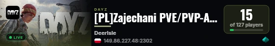 [PL]Zajechani PVE/PVP-AI Trader NORaid live status badge