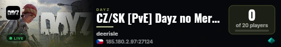 CZ/SK [PvE] Dayz no Mercy [Hard] live status badge