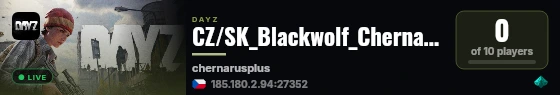 CZ/SK_Blackwolf_Chernarus live status badge