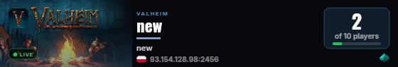new live status badge