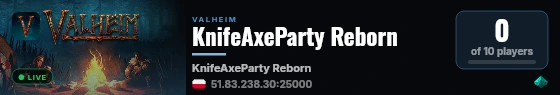KnifeAxeParty Reborn live status badge