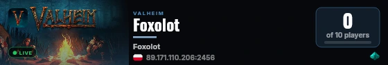 Foxolot live status badge