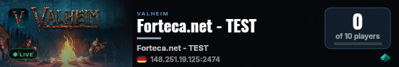 Forteca.net - TEST live status badge