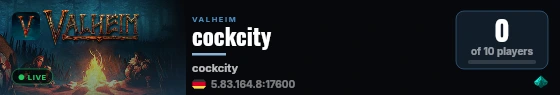 cockcity live status badge