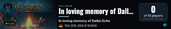 In loving memory of Dallai Schamhar live status badge