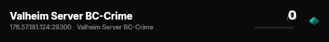 Valheim Server BC-Crime live status badge