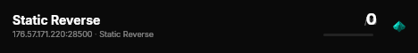 Static Reverse live status badge