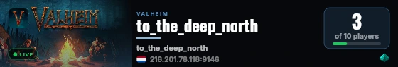 to_the_deep_north live status badge