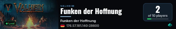 Funken der Hoffnung live status badge