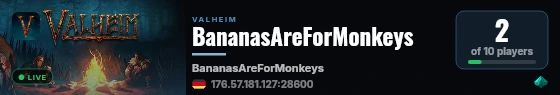BananasAreForMonkeys live status badge
