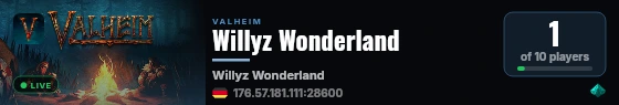 Willyz Wonderland live status badge