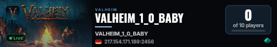 VALHEIM_1_0_BABY live status badge