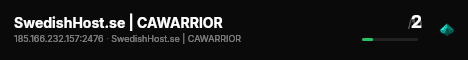 SwedishHost.se | CAWARRIOR live status badge