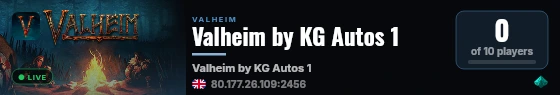 Valheim by KG Autos 1 live status badge