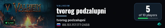 tvorog podzalupni live status badge