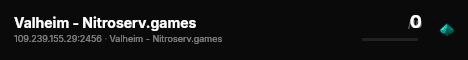 Valheim - Nitroserv.games live status badge