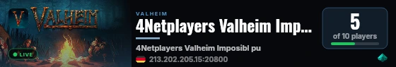 4Netplayers Valheim Imposibl put live status badge