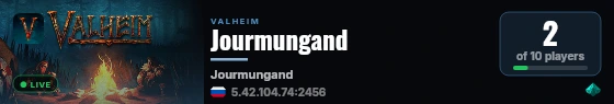 Jourmungand live status badge