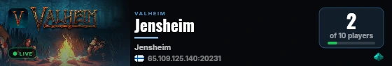 Jensheim live status badge