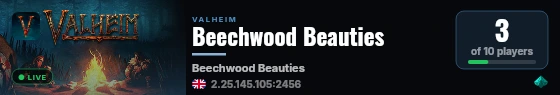 Beechwood Beauties live status badge