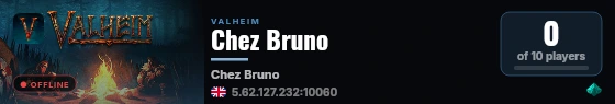 Chez Bruno live status badge