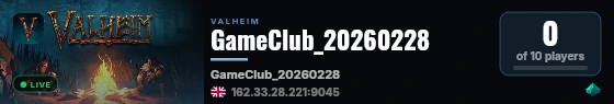 GameClub_20260228 live status badge