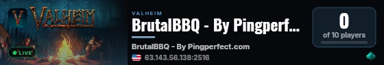 BrutalBBQ - By Pingperfect.com live status badge