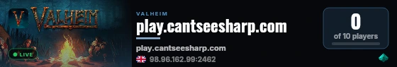play.cantseesharp.com live status badge