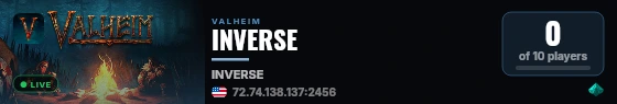 INVERSE live status badge