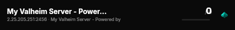 My Valheim Server - Powered by AMP live status badge