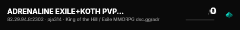 ADRENALINE EXILE+KOTH PVP GOS-LESKOVETS FPS FPV live status badge