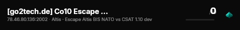 [go2tech.de] Co10 Escape from Altis - Public GT0 live status badge