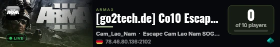 [go2tech.de] Co10 Escape from Cam Lao Nam - Public GT3 live status badge