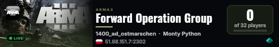 Forward Operation Group live status badge