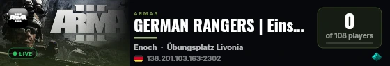 GERMAN RANGERS | Einsatz und Mission live status badge