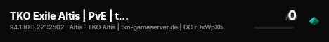 TKO Exile Altis | PvE | tko-gameserver.de |DC rDxWpXb live status badge