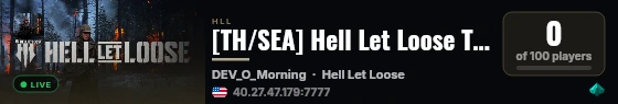 [TH/SEA] Hell Let Loose Thailand Community ft. INFH live status badge