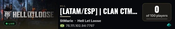 [LATAM/ESP] | CLAN CTM | #01 CHILE | ★ RECLUTANDO ★ Dsc.gg/ live status badge