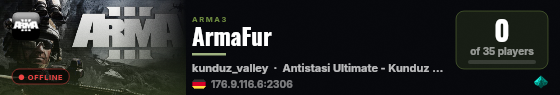 ArmaFur live status badge