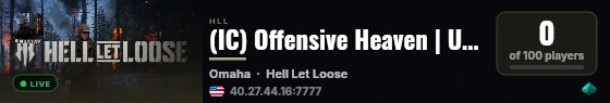 (IC) Offensive Heaven | US West #1 LA | discord.gg/icoh live status badge